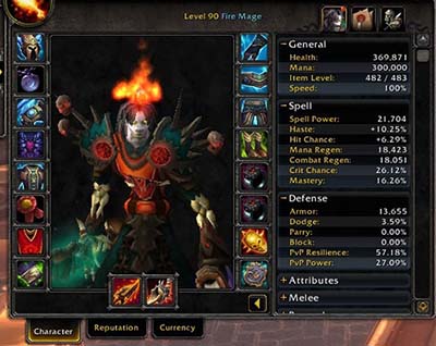WoW Fire Mage Build